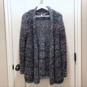 Anthro Chunky Knit Wool Cardigan with Pockets